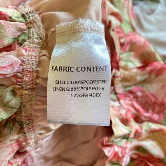 ALAMOUR Shailee Flare Skirt Set Rose Floral Pink Size Medium Romantic Girly - Picture 8 of 14